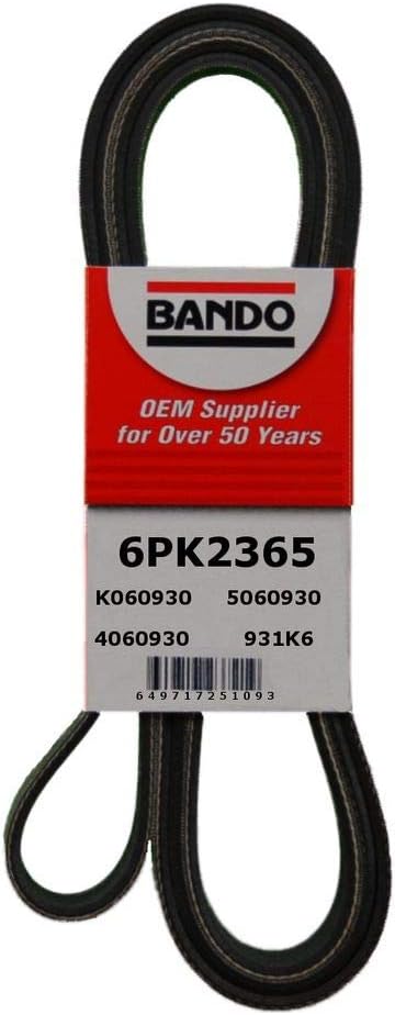 Bando USA 6PK2365 OEM Quality Serpentine Belt