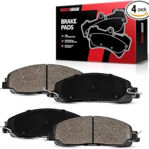 Torchbeam D1081 Front Brake Pads Compatible with 2005-2010 M-ustang, 2005-2007 A-vanti, Front Brake Pad Set, 4pcs