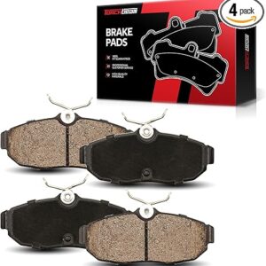 Torchbeam D1082 Rear Brake Pads Compatible with 2005-2011 M-ustang, 2005-2007 A-vanti, Rear Brake Pad Set, 4pcs