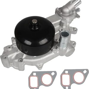 IRONTREE AW5081 Professional Water Pump Kit with 2 Metal Gaskets and Thermostat Compatible with Chevy Corvette Camaro, Pontiac Firebird GTO, Avanti II, 5.7L 6.0L V8 Engine, OE Replacement