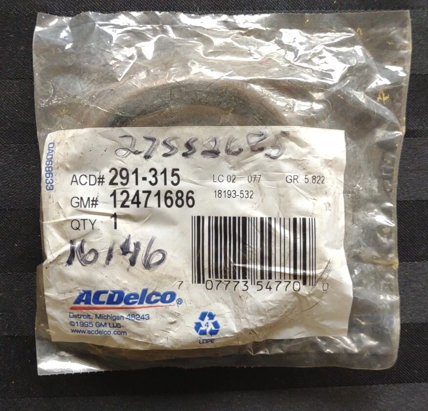 Genuine GM 12471686 Axle Shaft Seal, Rear - Image 2