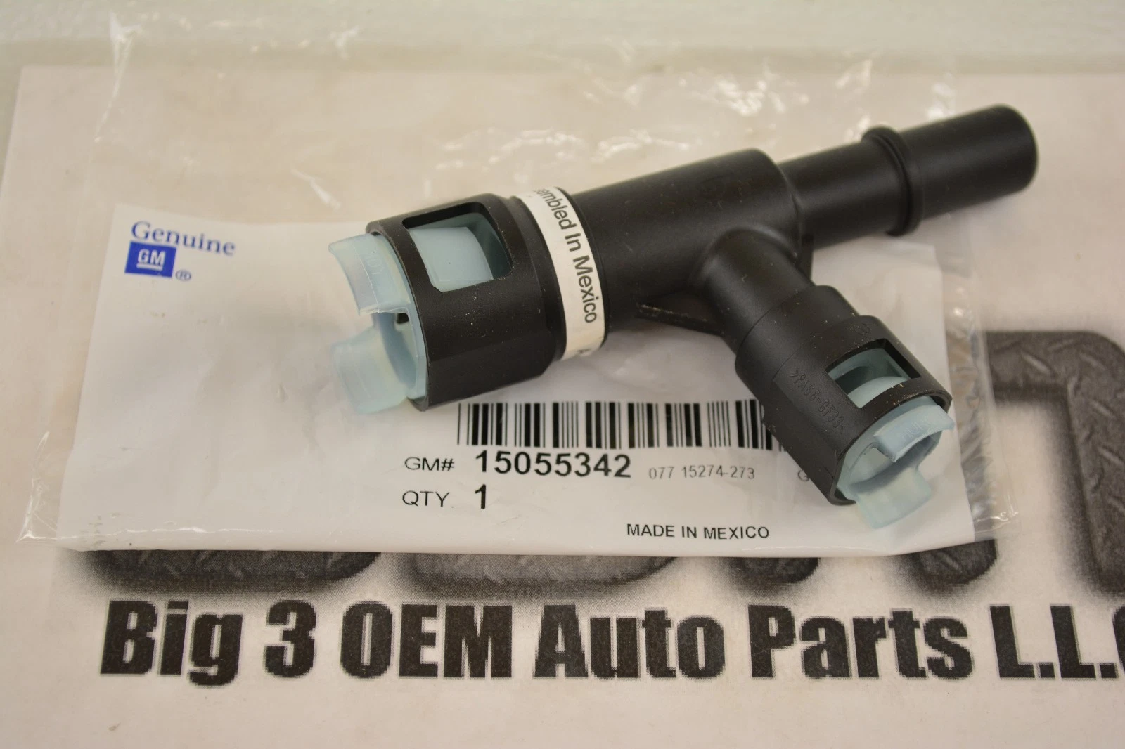 Genuine GM 15055342 Auxiliary Heater Inlet Hose Tee Connector, Black - Image 4